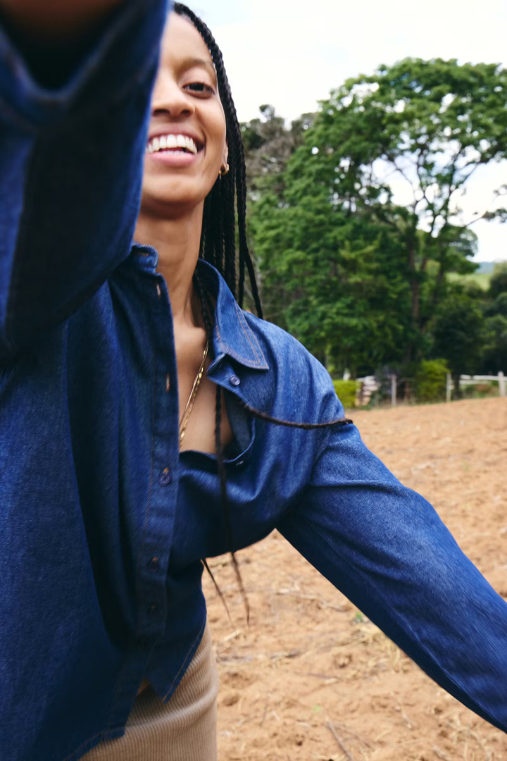 IHARCHER Shirt DENIM AUTHENTIC BLUE