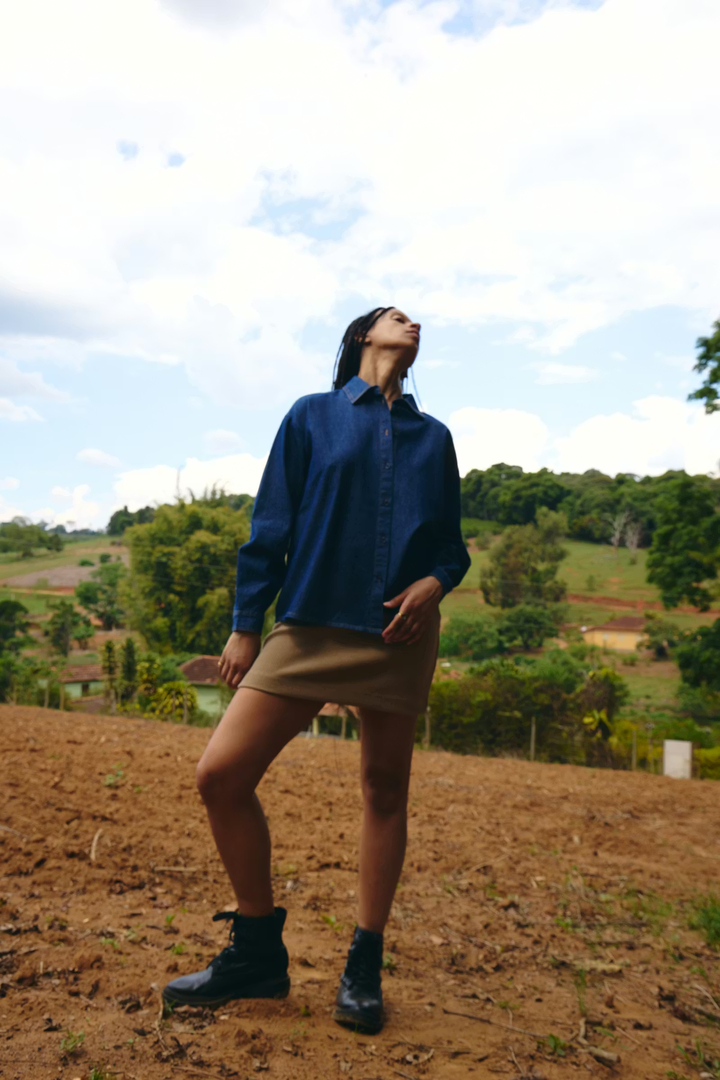 IHARCHER Shirt DENIM AUTHENTIC BLUE