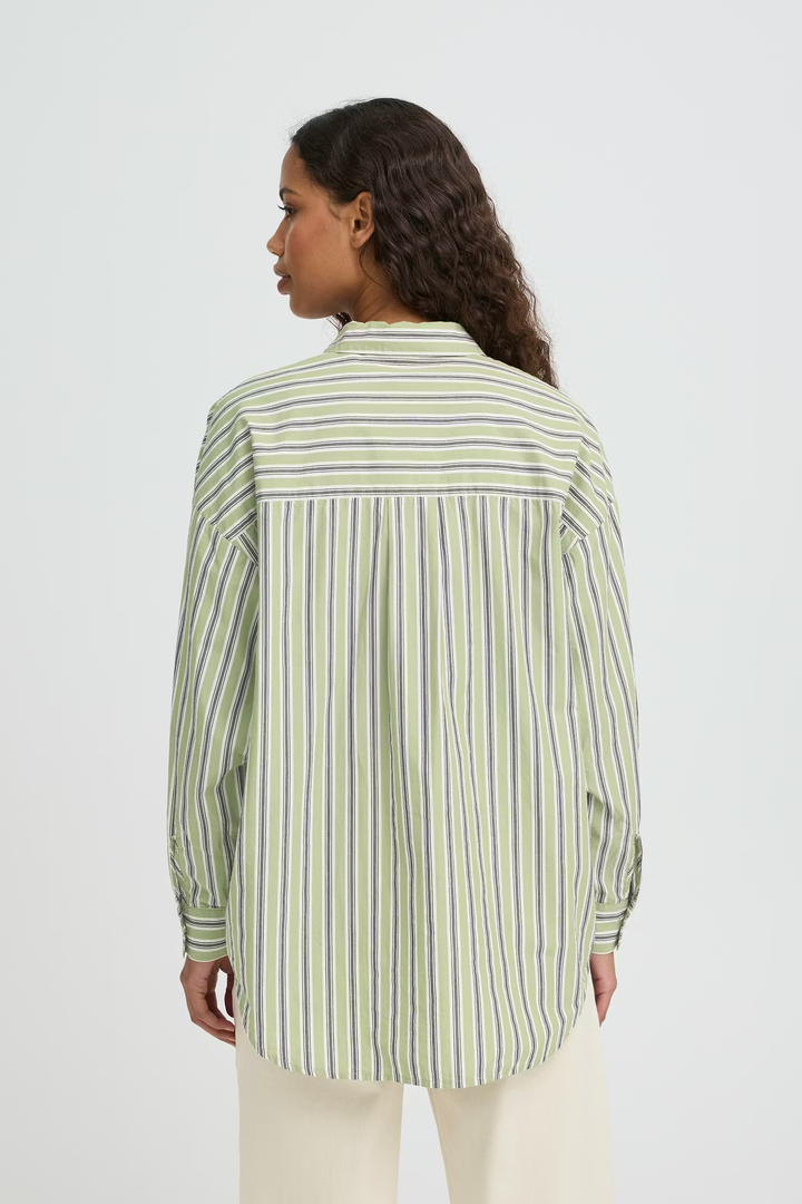  IHFLUCA Shirt GREEN STRIPE