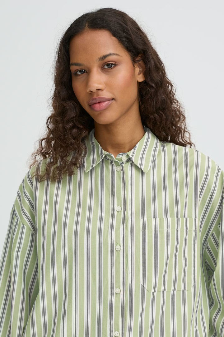  IHFLUCA Shirt GREEN STRIPE
