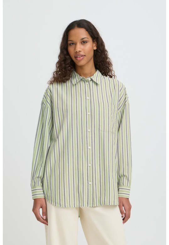  IHFLUCA Shirt GREEN STRIPE