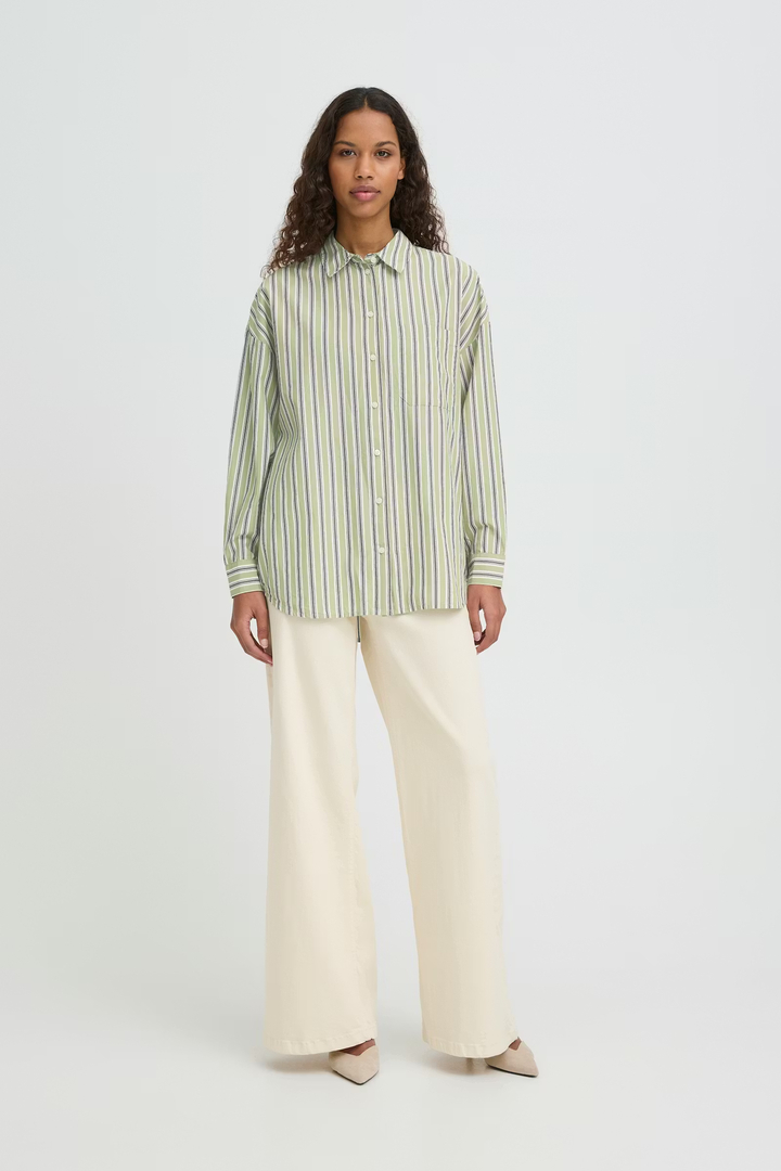  IHFLUCA Shirt GREEN STRIPE