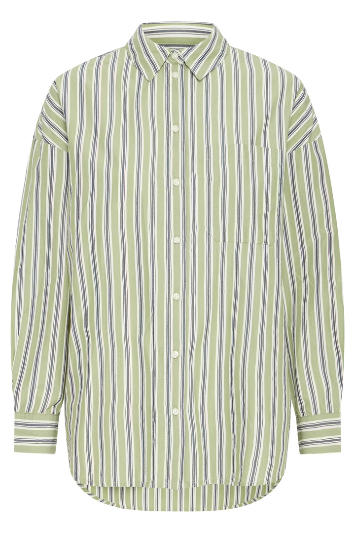  IHFLUCA Shirt GREEN STRIPE