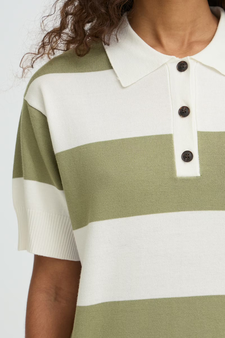 IHLULS Pullover WIDE IGUANA WHITE STRIPE