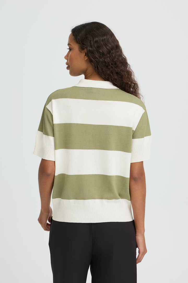 IHLULS Pullover WIDE IGUANA WHITE STRIPE