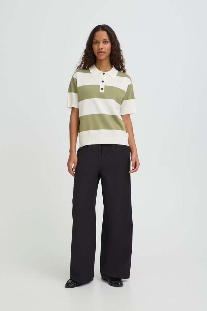 IHLULS Pullover WIDE IGUANA WHITE STRIPE