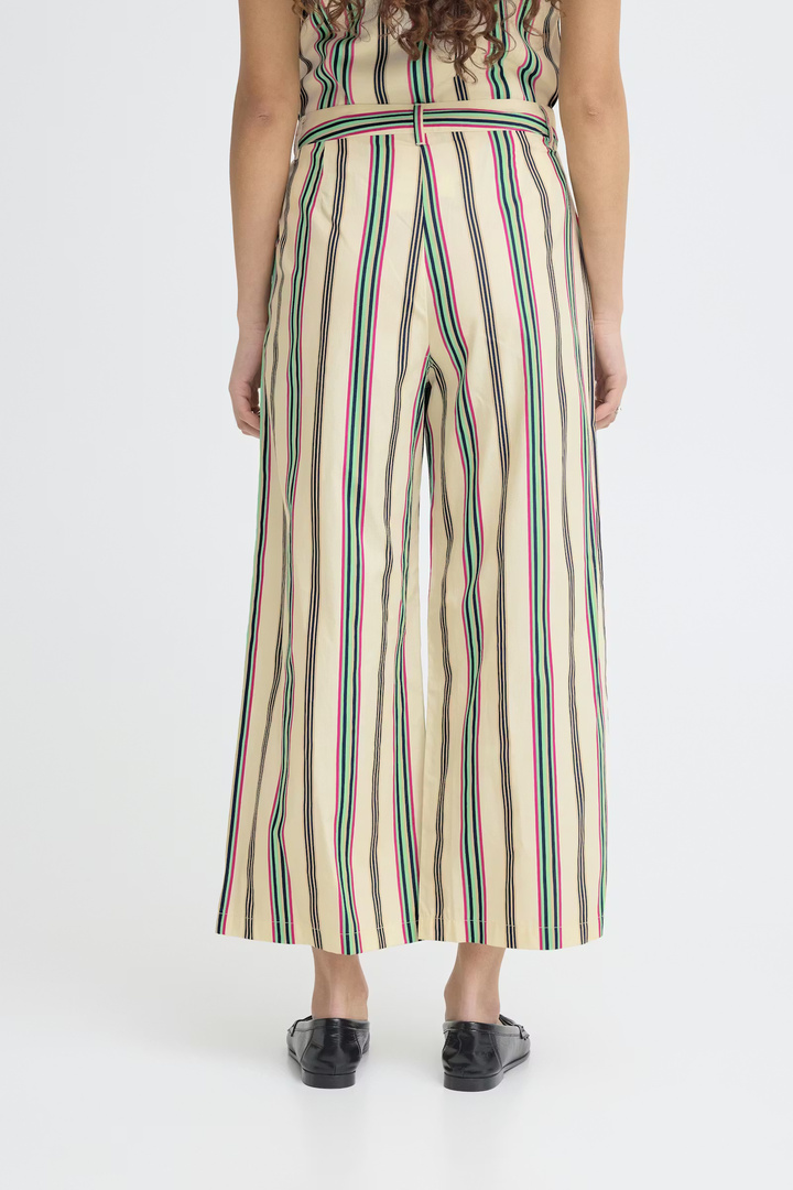 IHLEANNA Pants Multi Stripe / White