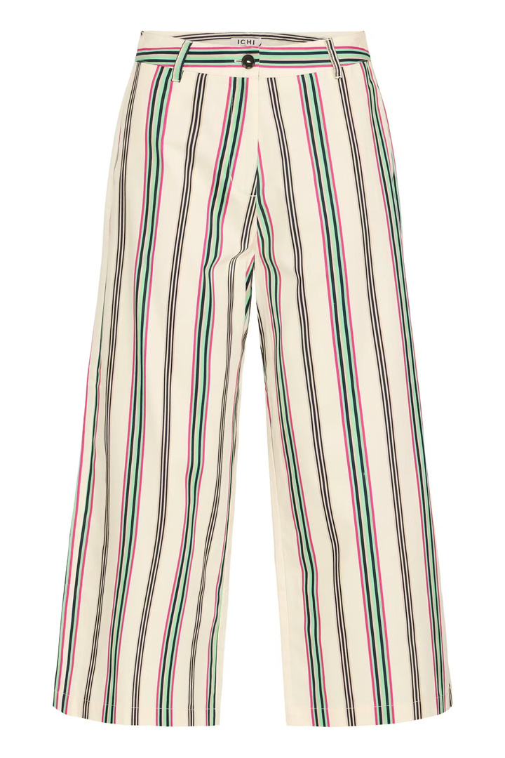 IHLEANNA Pants Multi Stripe / White