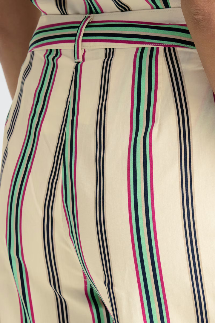 IHLEANNA Pants Multi Stripe / White