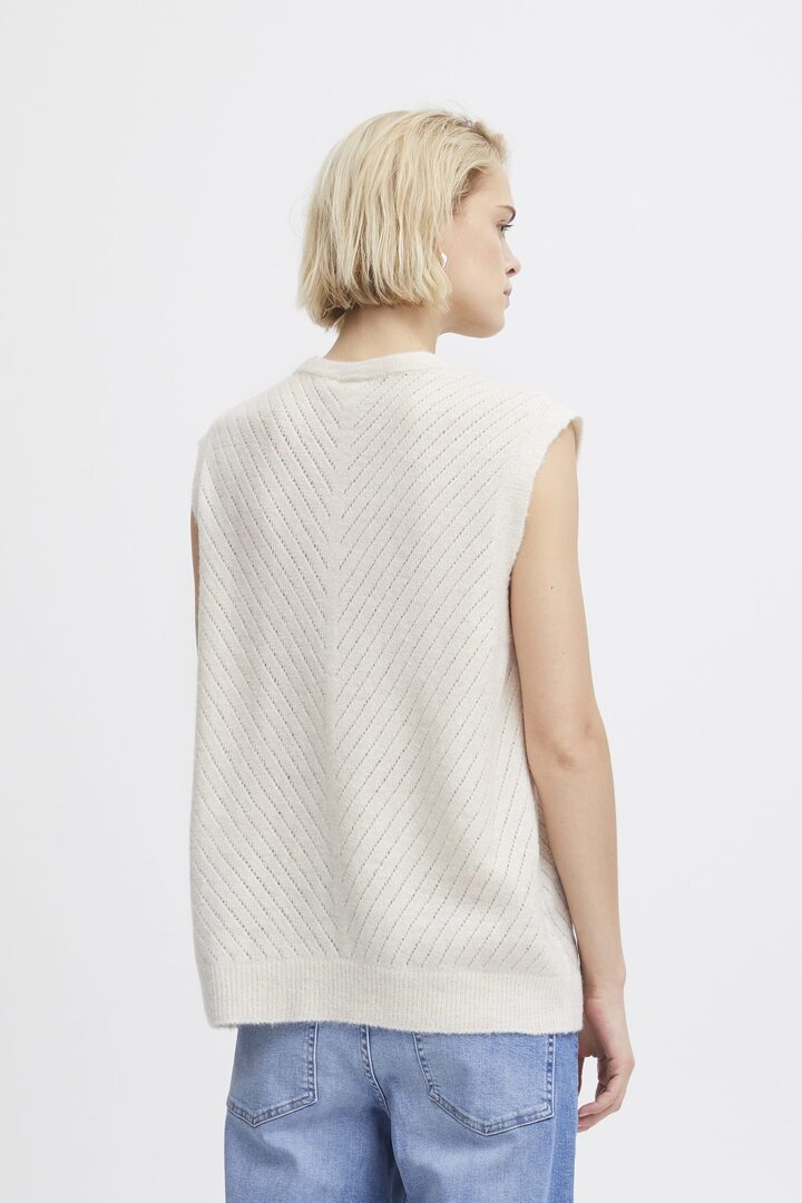 KNITTED PULLOVER Cloud Dancer 