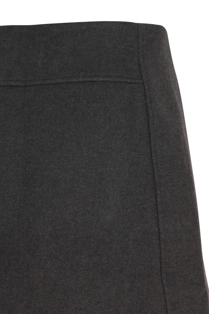 Skirt dark grey melange