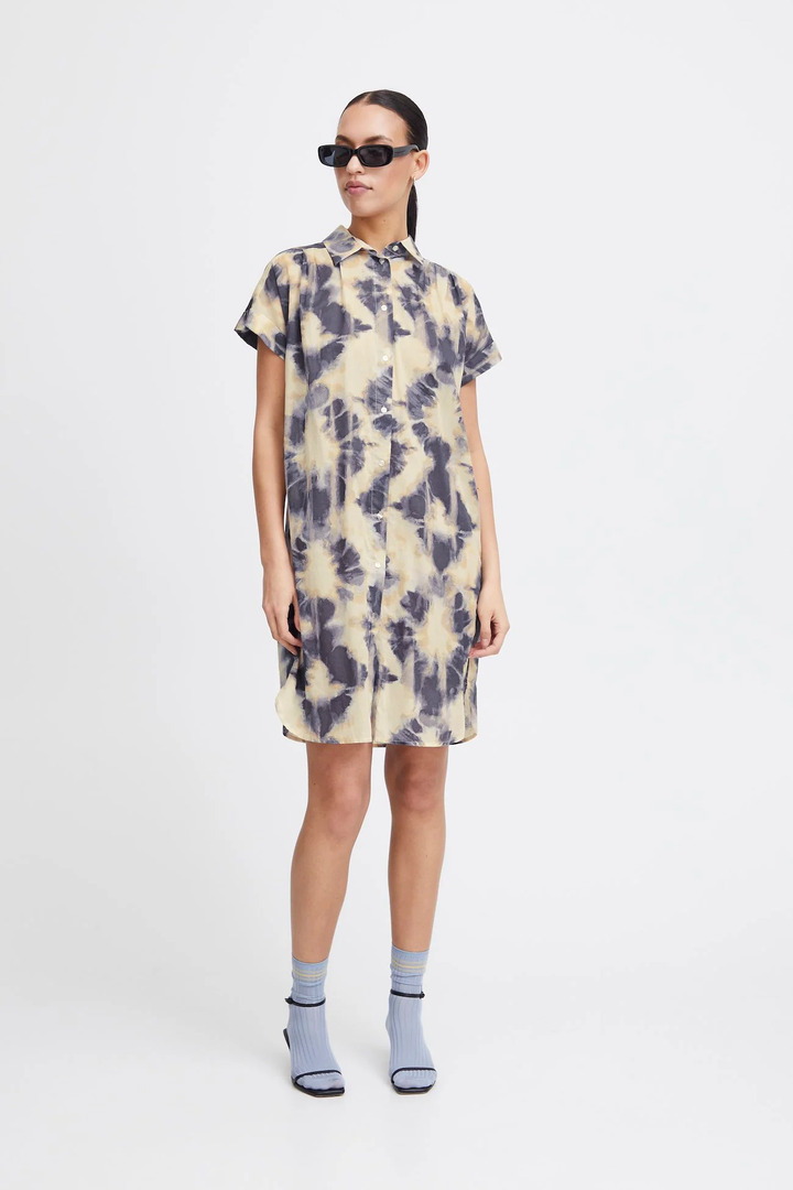 IHEMMERETTA DRESS TIE DYE AOP