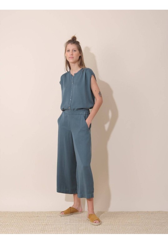 LYOCELL CROP TROUSERS