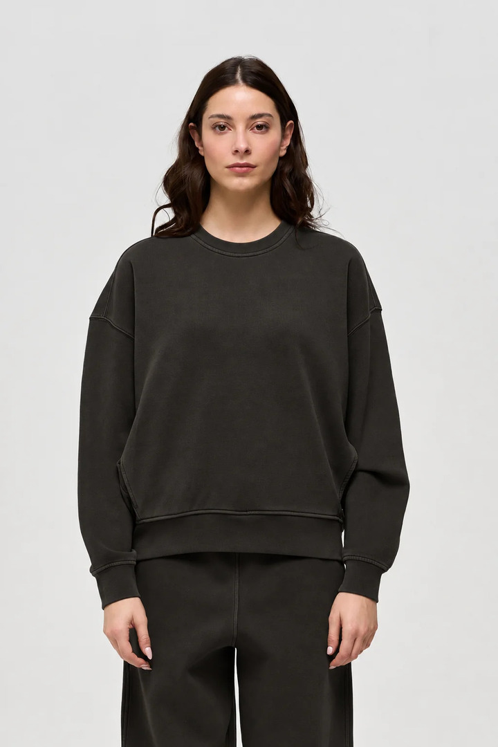 AVORI - OVERSIZED CREW NECK SWEATSHIRT METEORITE