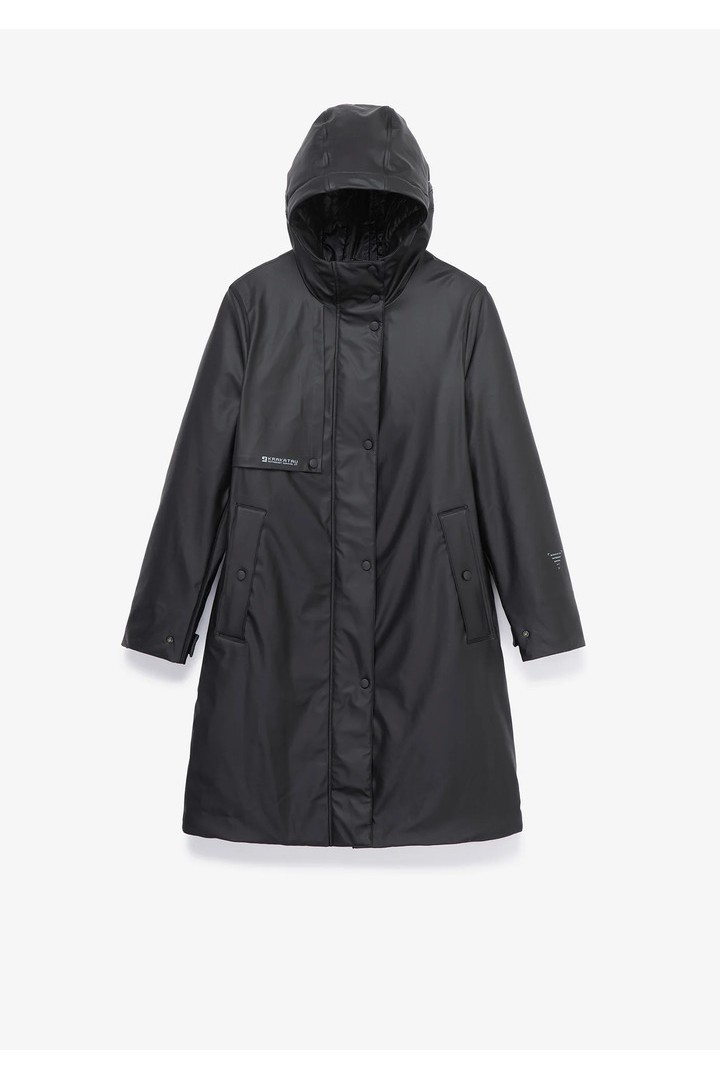 MENTAT PADDED RAINCOAT WITH WELDED SEAMS QW496-1 BLACK