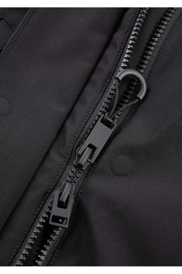 GAIA Technical Fabric Long Parka Black
