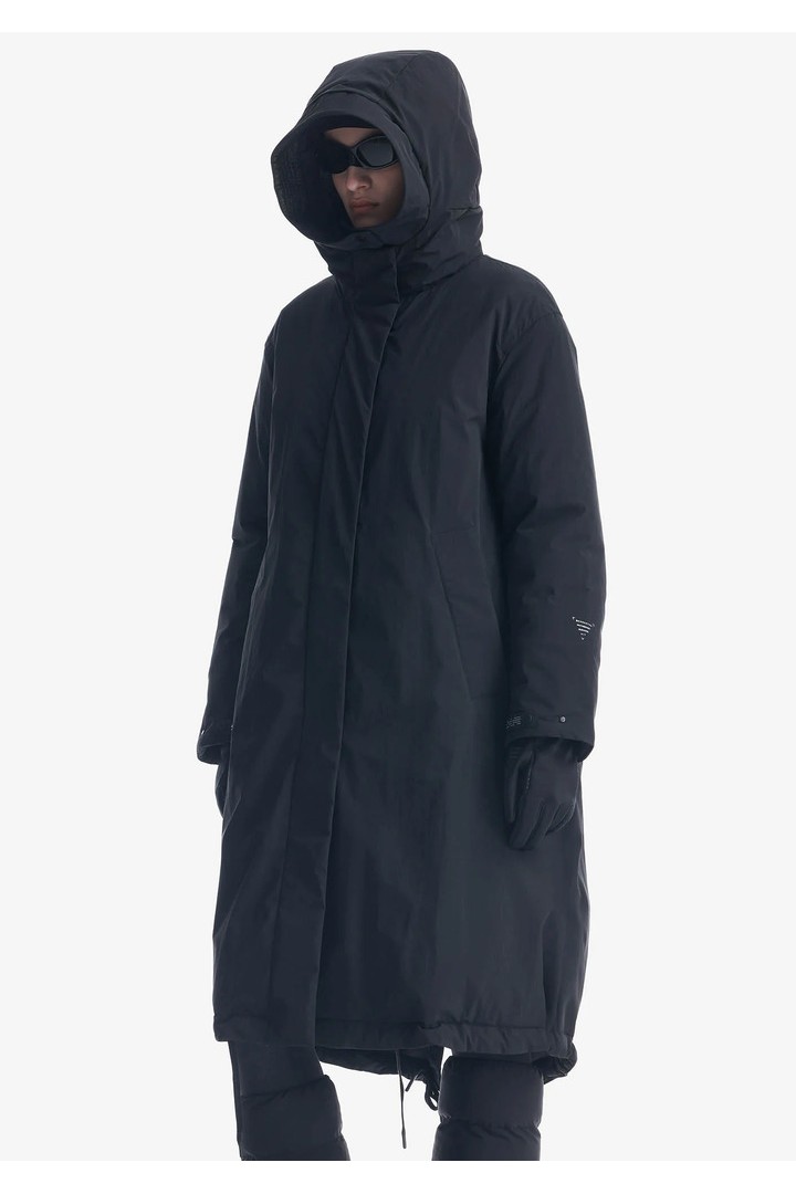 SCHORL Long Parka Black