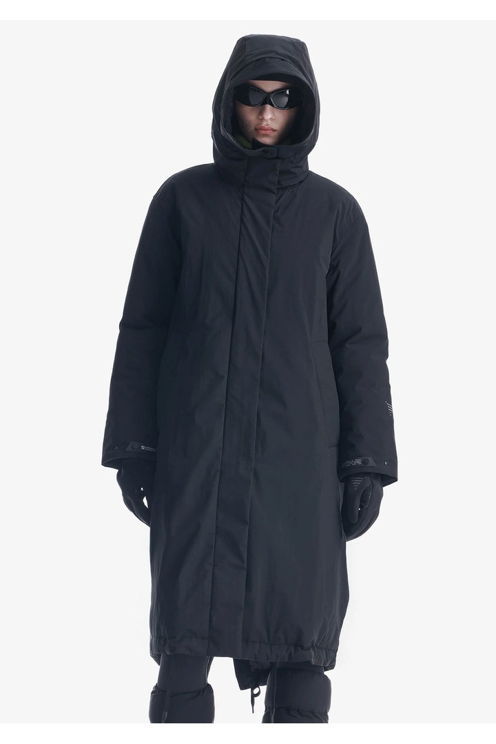 SCHORL Long Parka Black