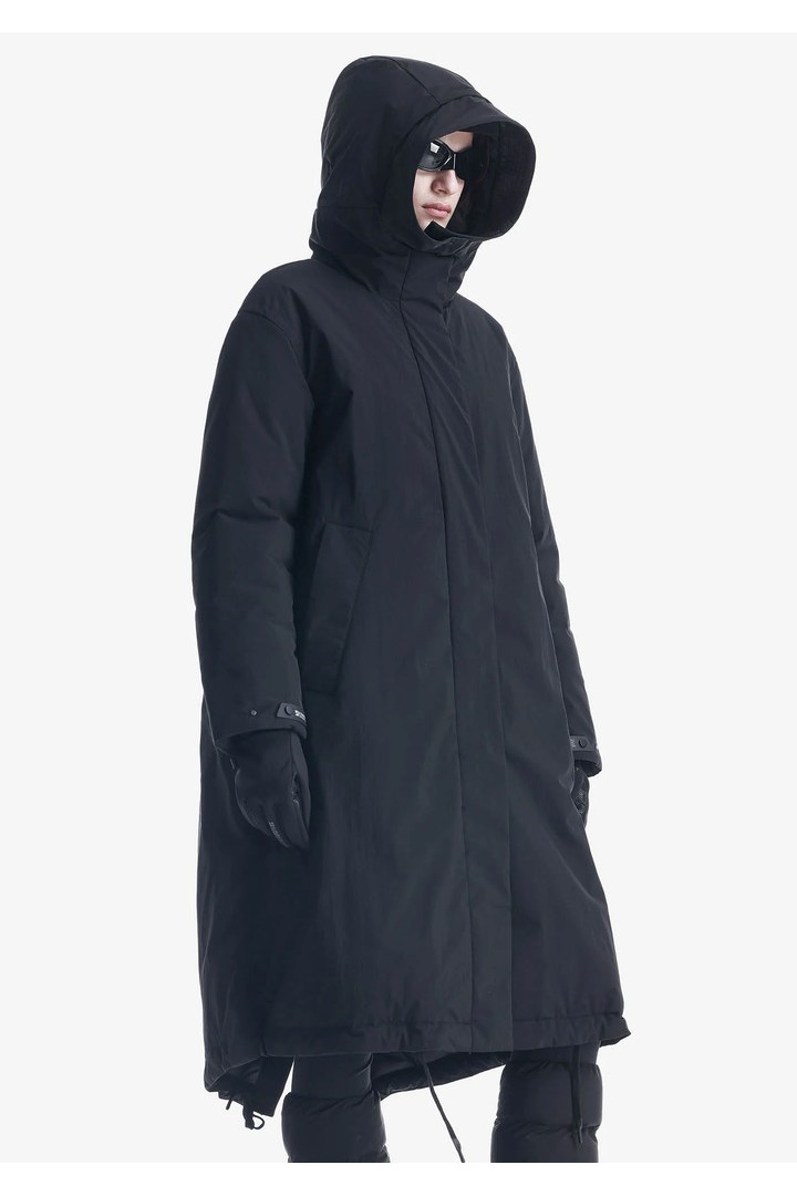 SCHORL Long Parka Black