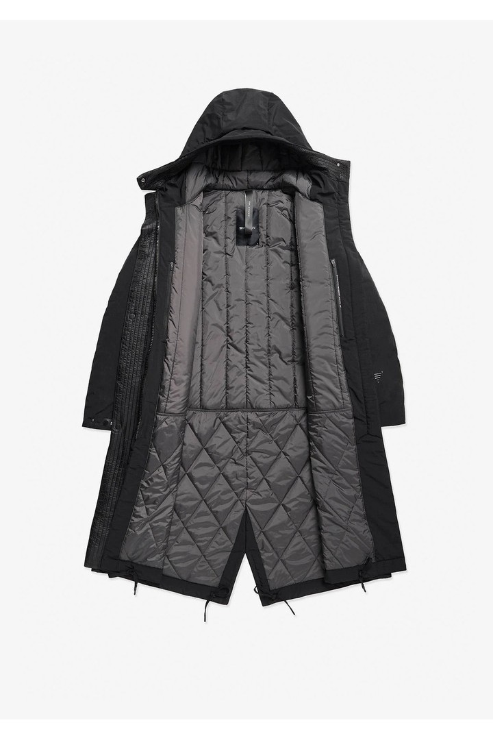 SCHORL Long Parka Black