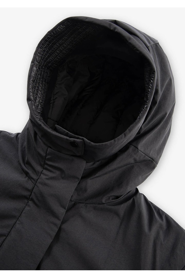 SCHORL Long Parka Black