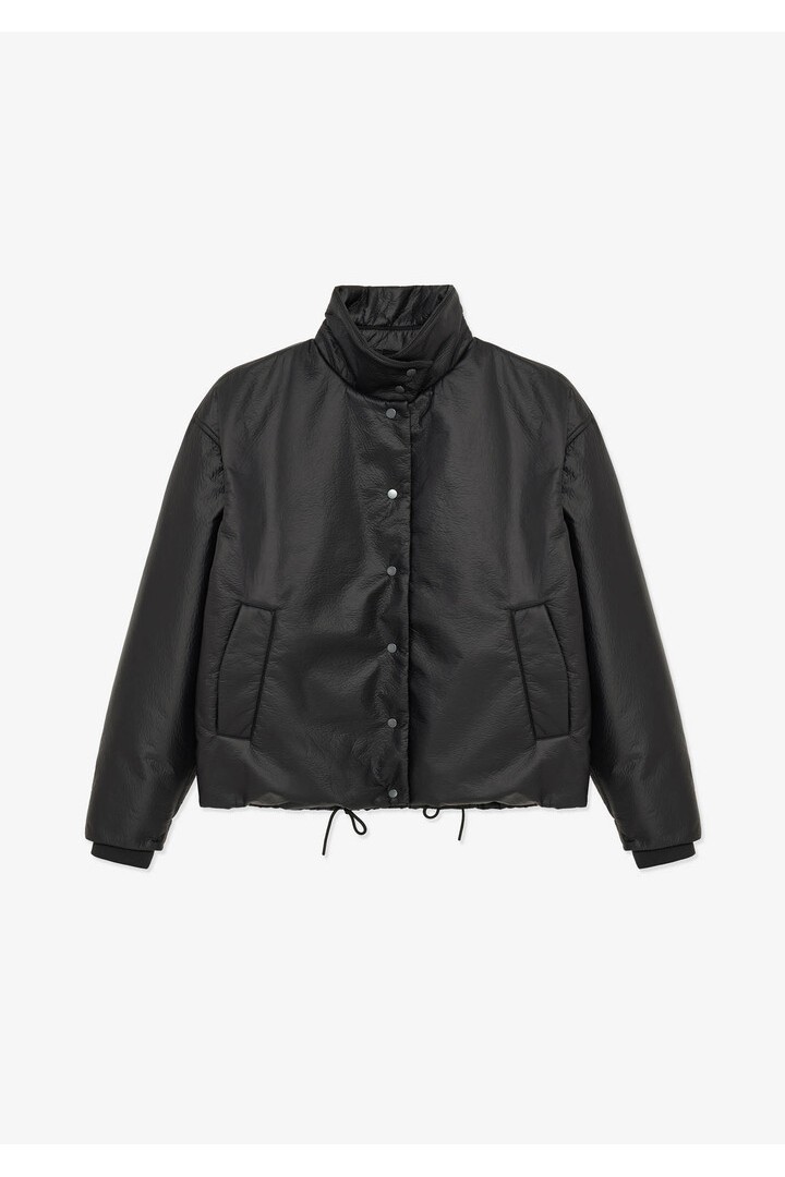 Theta faux leather bomber Black