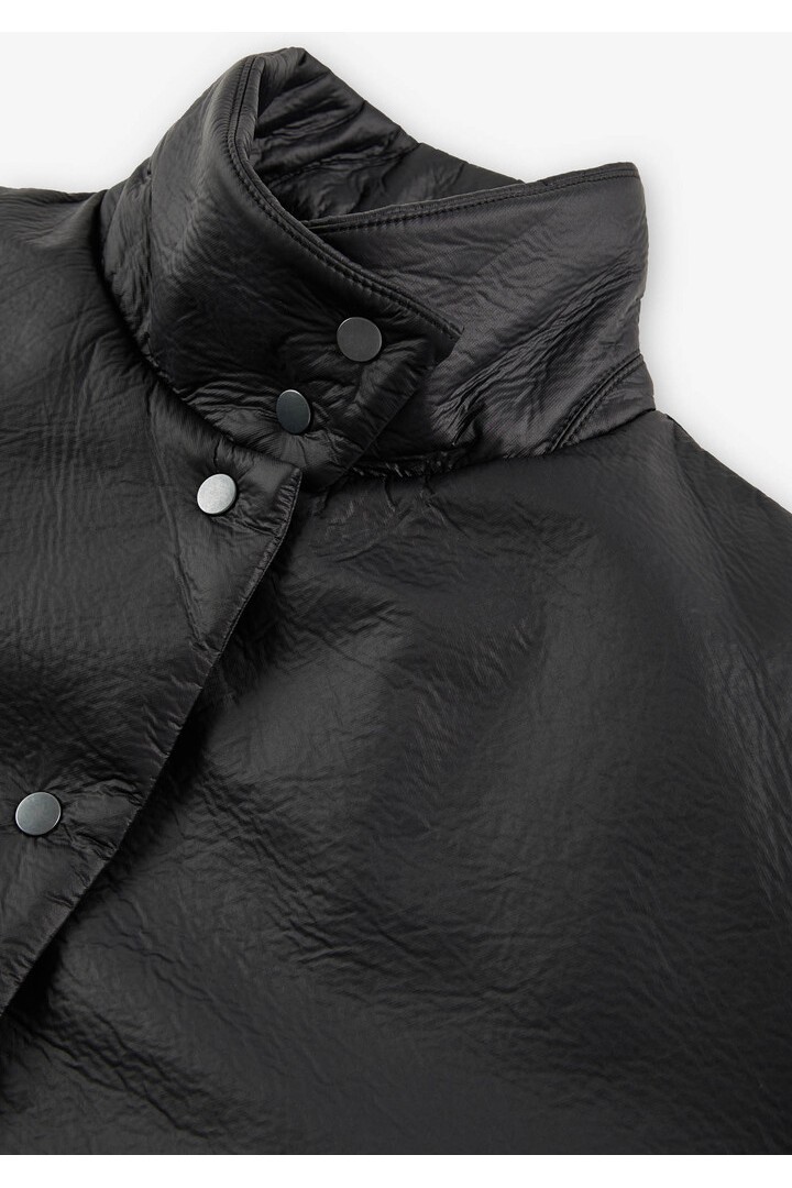 Theta faux leather bomber Black