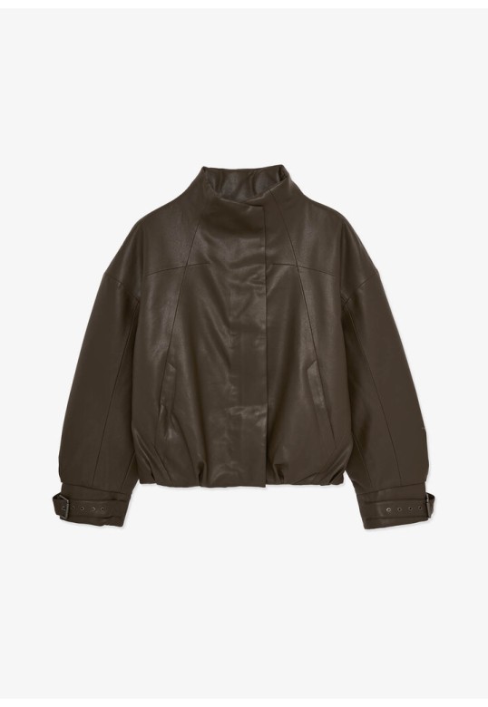 Narwura Faux Leather Dark Fossil