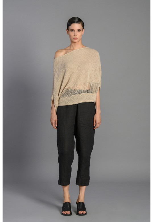 HALE LINEN PANTS ANTHRACITE