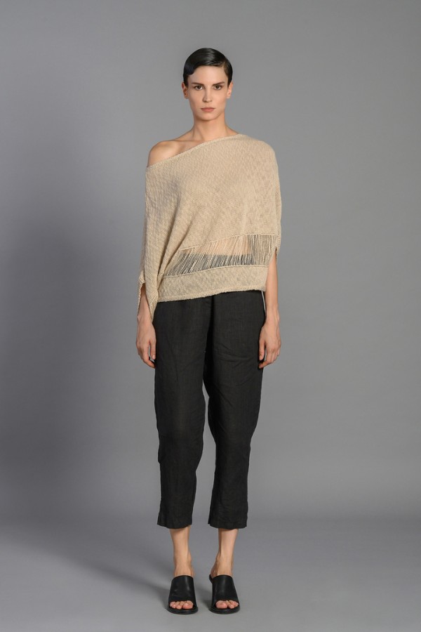 HALE LINEN PANTS ANTHRACITE