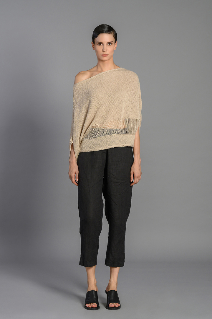 HALE LINEN PANTS ANTHRACITE