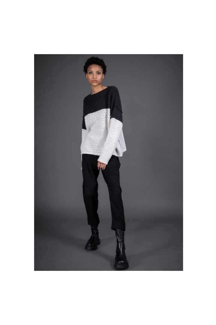 KLE7 BLOUSE ICE/BLACK