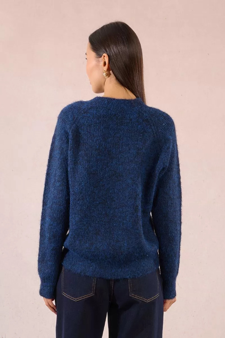 Button sweater Navy Blue