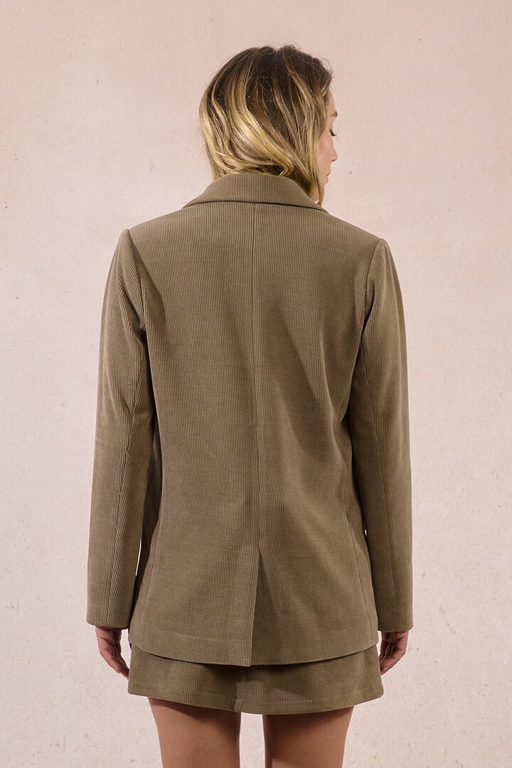 Velvet blazer Khaki