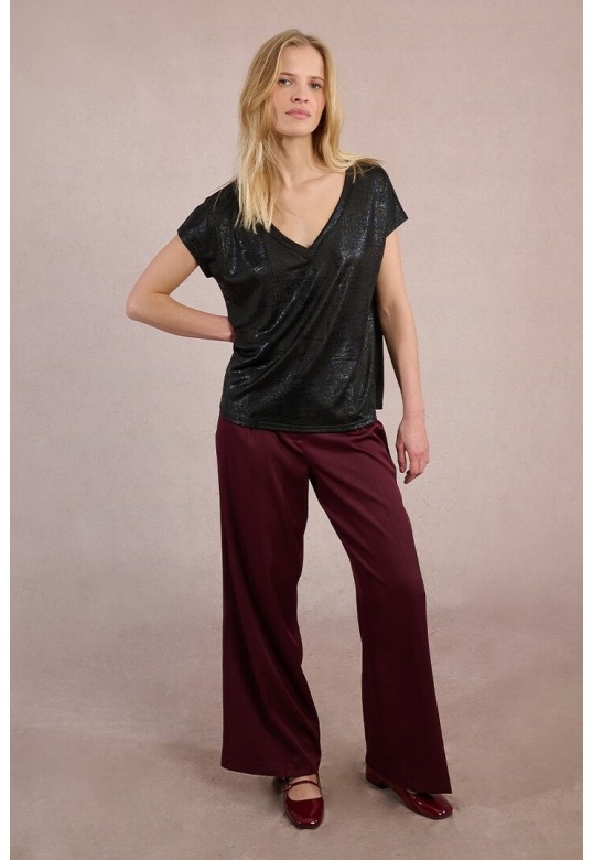Metallic T-shirt Black