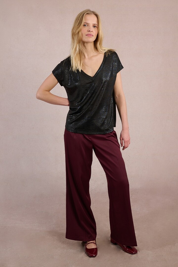 Metallic T-shirt Black