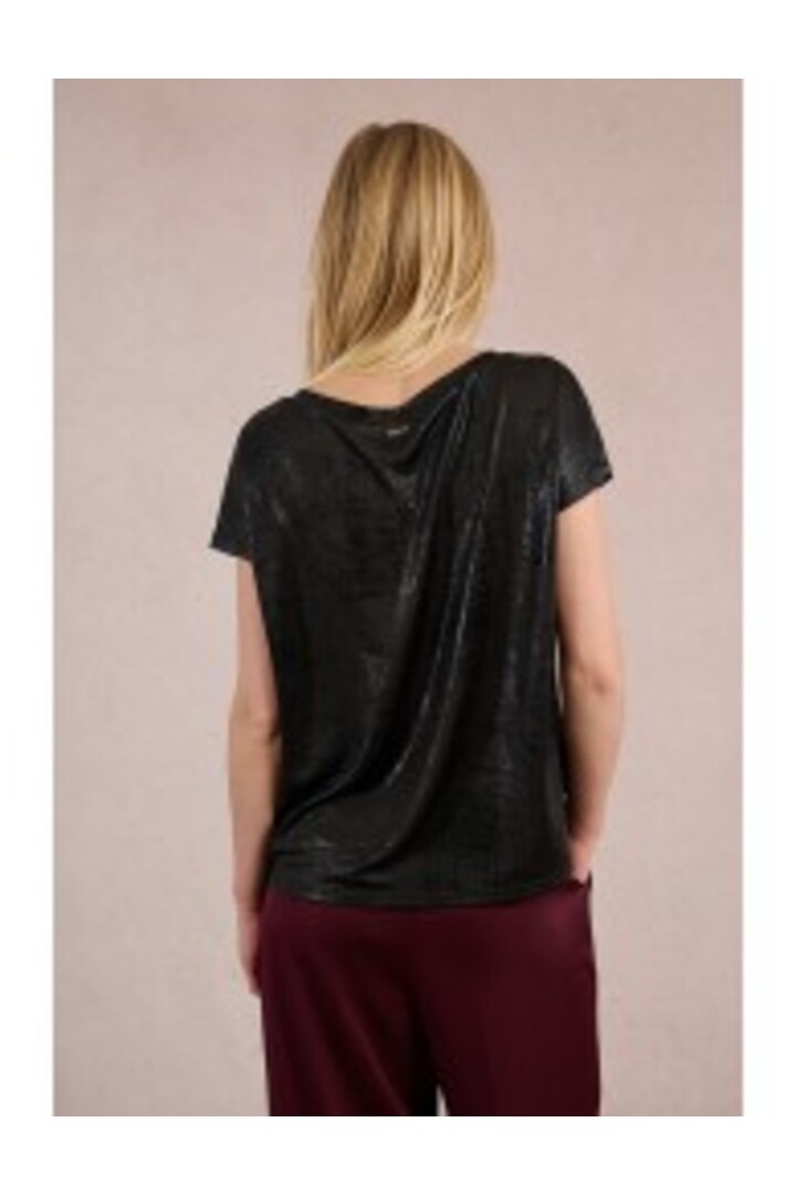 Metallic T-shirt Black