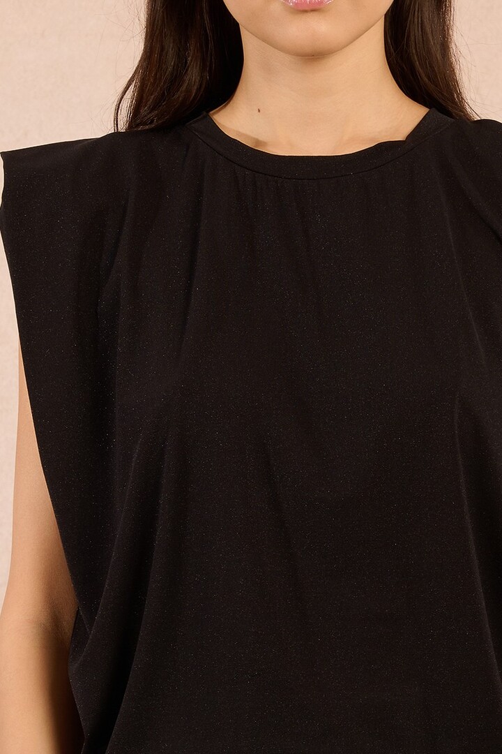 Epaulette Top Black