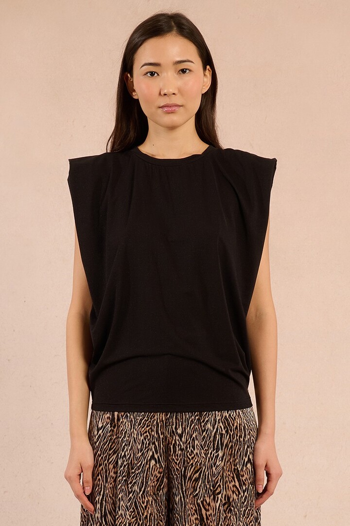 Epaulette Top Black