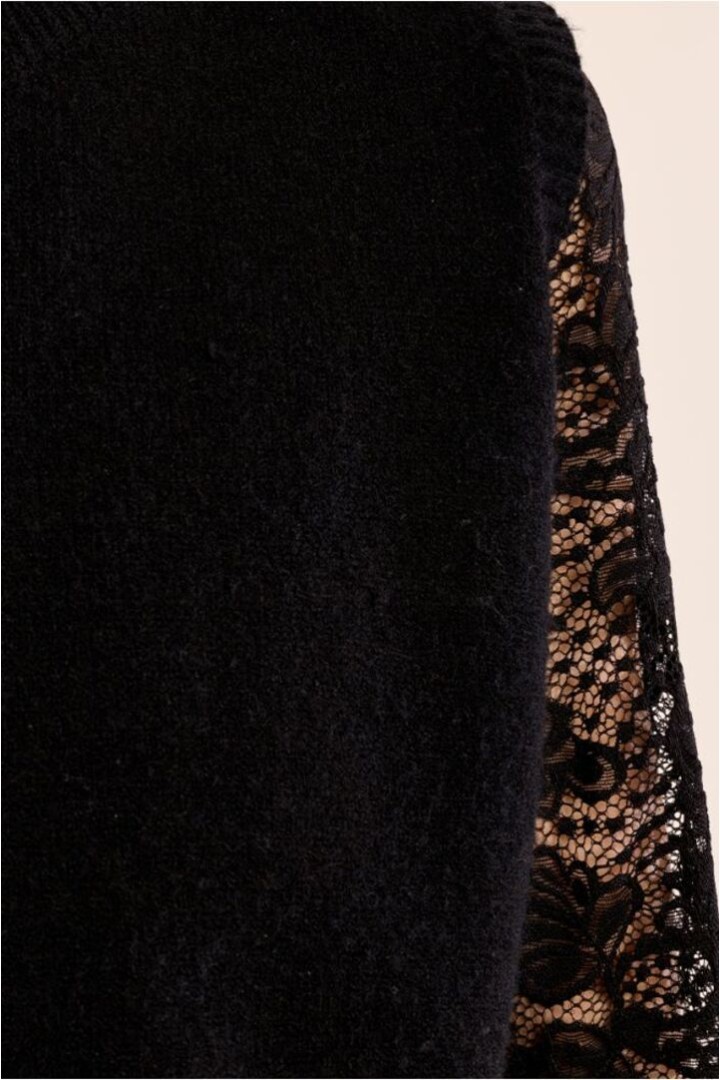 Sleeveless Sweater, Halter Black