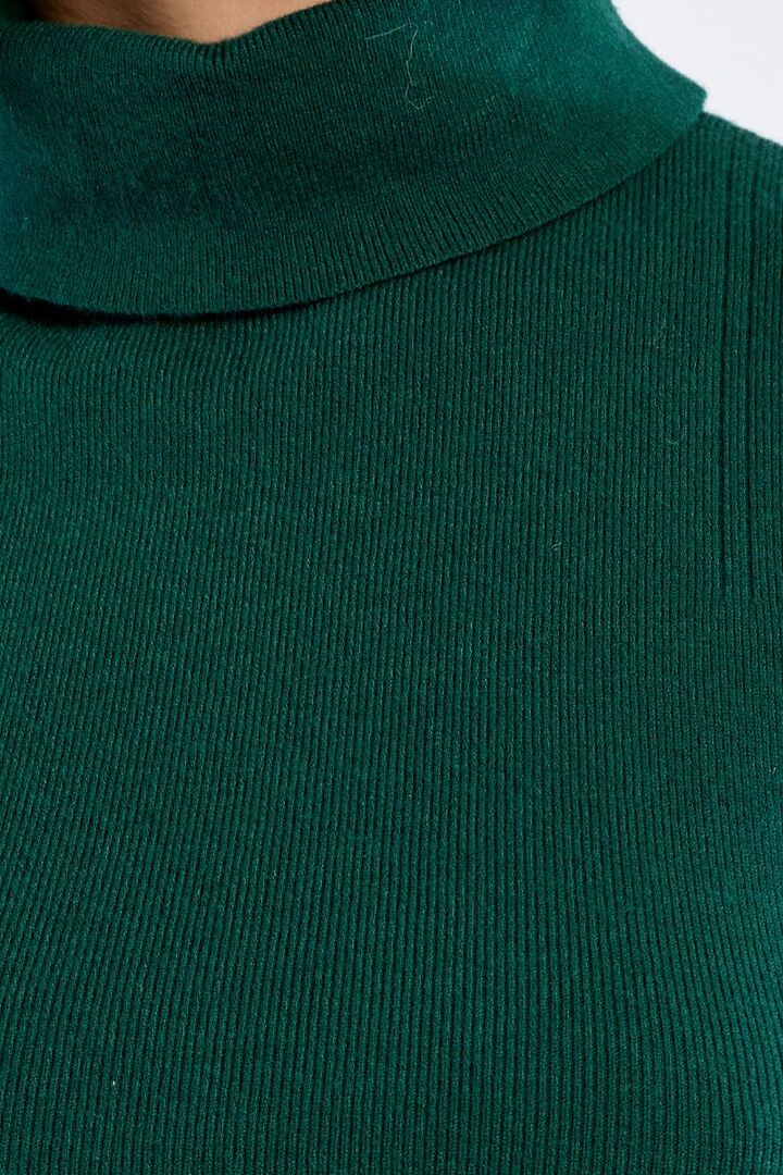 Thin Sleeveless Turtleneck Forrest Green