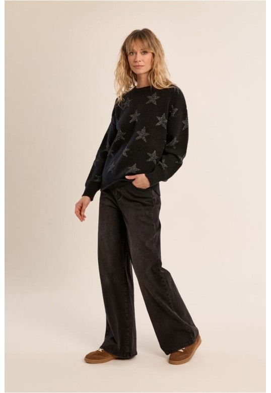 Knitted Sweater, Starry Black