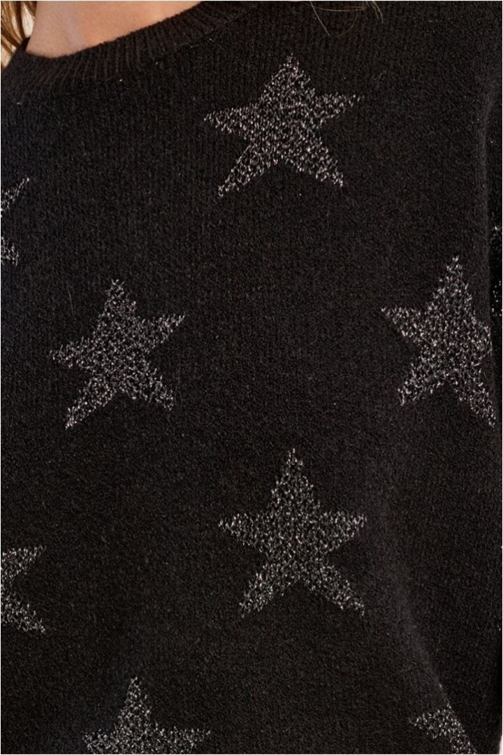 Knitted Sweater, Starry Black
