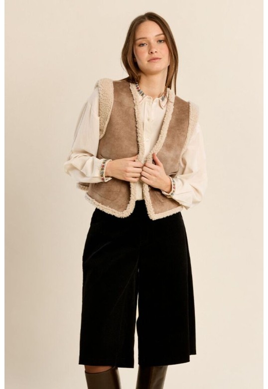Flared Bermuda Shorts Black