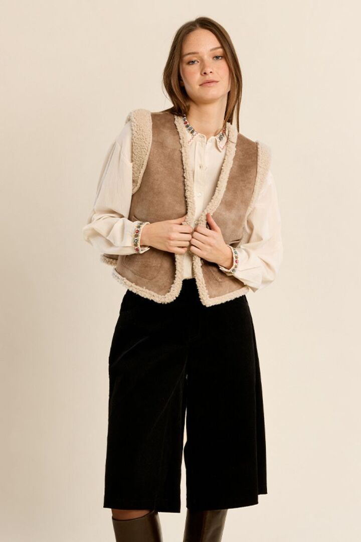 Flared Bermuda Shorts Black