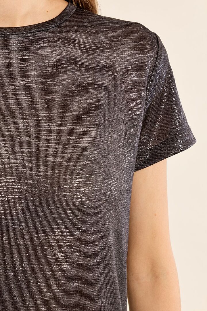 Metallic T-Shirt Gun Metal