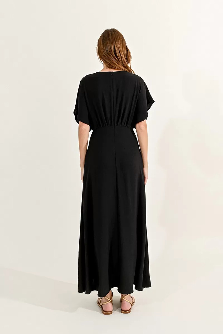 CAP SHOULDER DRESS BLACK