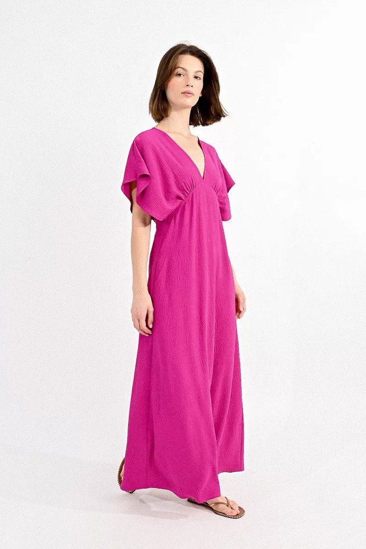 CAP SHOULDER DRESS PURPLE