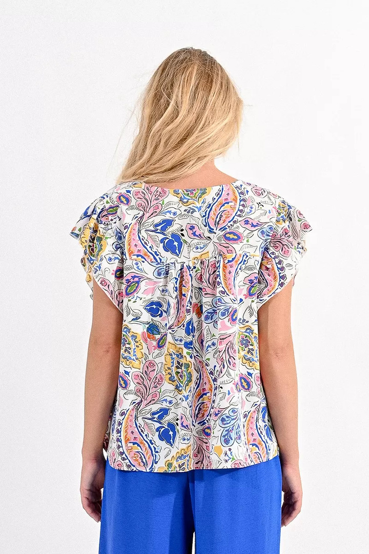 PAISLEY PRINT TOP OFFWHITE LYDIA