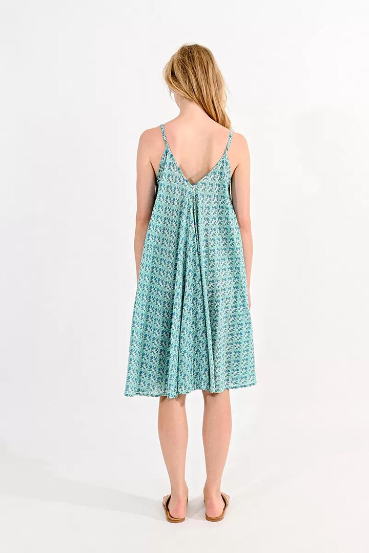 LOOSE FITTING DRESS GREEN PARVA